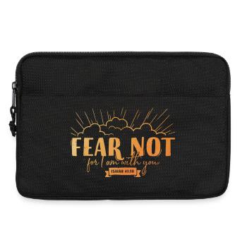 Fear not for I am with you - Laptop bag 13" - black - Front