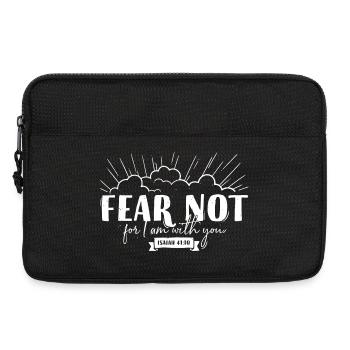 Fear not for I am with you - Laptop bag 13" - black - Front