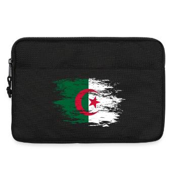Drapeau de l’Algérie utilisé - Sacoche pour ordinateur portable 13 pouces - noir - Devant