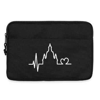 Herzschlag Frauenkirche Dresden Symbole Logo - Sacoche pour ordinateur portable 13 pouces - noir - Devant