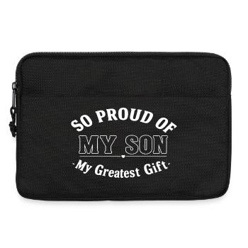 Mon fils, mon plus beau cadeau - Sacoche pour ordinateur portable 13 pouces - noir - Devant