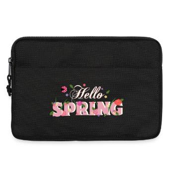hello spring - Laptop bag 13" - black - Front