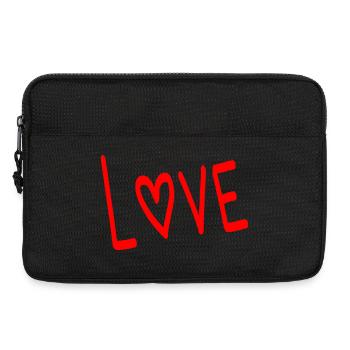NOËL. COUPLE. COEUR. SAINT VALENTIN. JUST MARRIED. - Sacoche pour ordinateur portable 13 pouces - noir - Devant