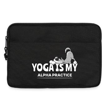 Yoga Wolf I Yoga Is My Alpha Practice - Laptoptasche 13" - Schwarz - Vorne