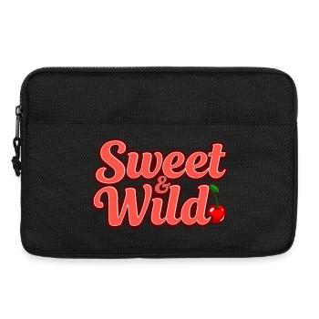 Süß und Wild - Laptoptasche 13" - Schwarz - Vorne