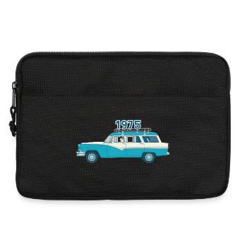 1975 Oldtimer mit Holzdach - Laptoptasche 13" - Schwarz - Vorne