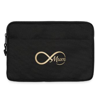 Infinity Motiv für Mütter - Laptoptasche 13" - Schwarz - Vorne
