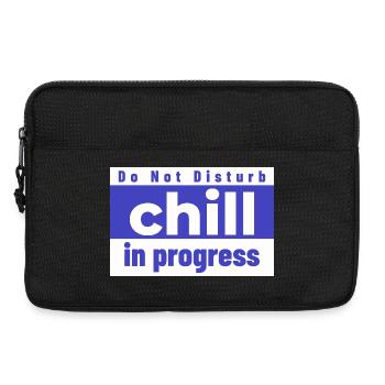 Bitte nicht stören Chill in Bearbeitung - Laptoptasche 13" - Schwarz - Vorne