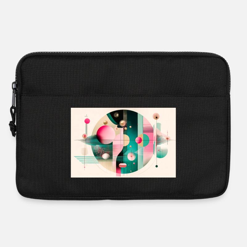 Abstract composition with chromatic flight - Laptop bag 13" - black