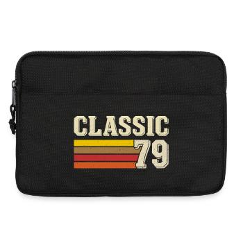 Retro Classic 79 – Geboren 1979 Vintage Geburtstag - Laptoptasche 13" - Schwarz - Vorne