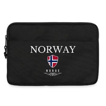 Norwegian patriot, minimalist sleek design - Laptop bag 13" - black - Front