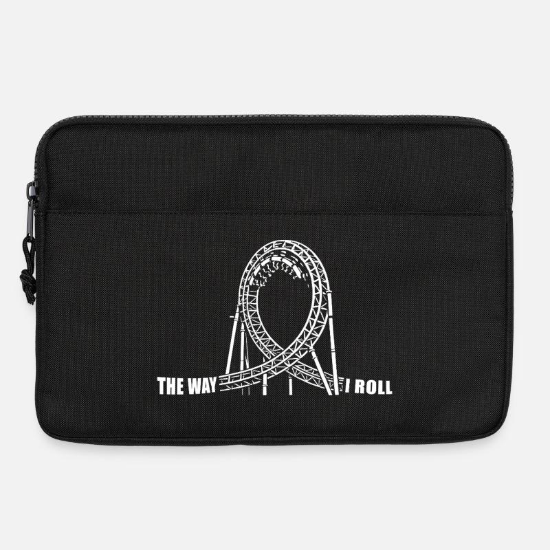 The way I Roll - Achterbahn - Looping - Laptoptasche 13" - Schwarz