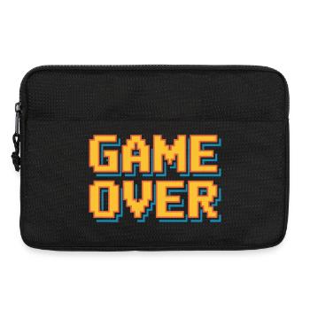 Game Over Rétro Pixel Arcade Gamer Spruch - Sacoche pour ordinateur portable 13 pouces - noir - Devant