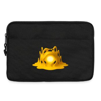 Golden Core – Hypersurreal 3D Art - Laptop bag 13" - black - Front
