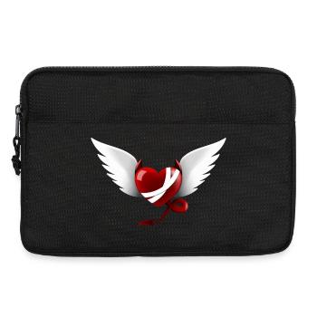 Heart Devil Angel Design Gift - Laptop bag 13" - black - Front