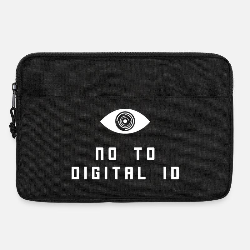 No to Digital ID - Laptop bag 13" - black