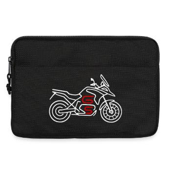 Motorcycle GS white red - Laptop bag 13" - black - Front