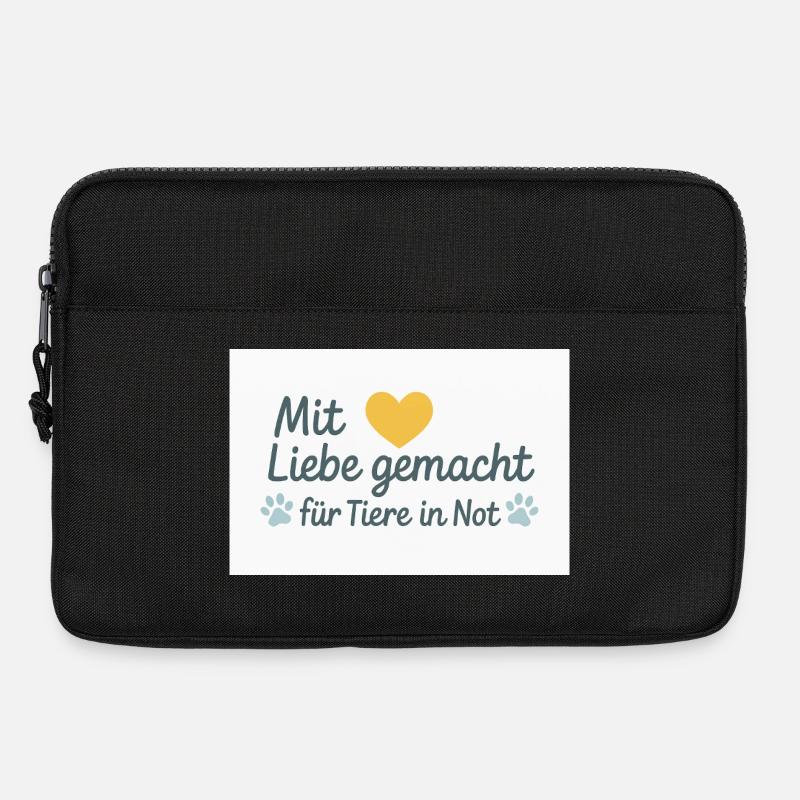 Für Tiere in Not - Laptoptasche 13" - Schwarz