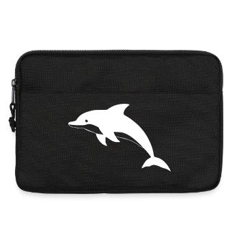Dauphin Dauphins T-shirt Cadeau - Sacoche pour ordinateur portable 13 pouces - noir - Devant