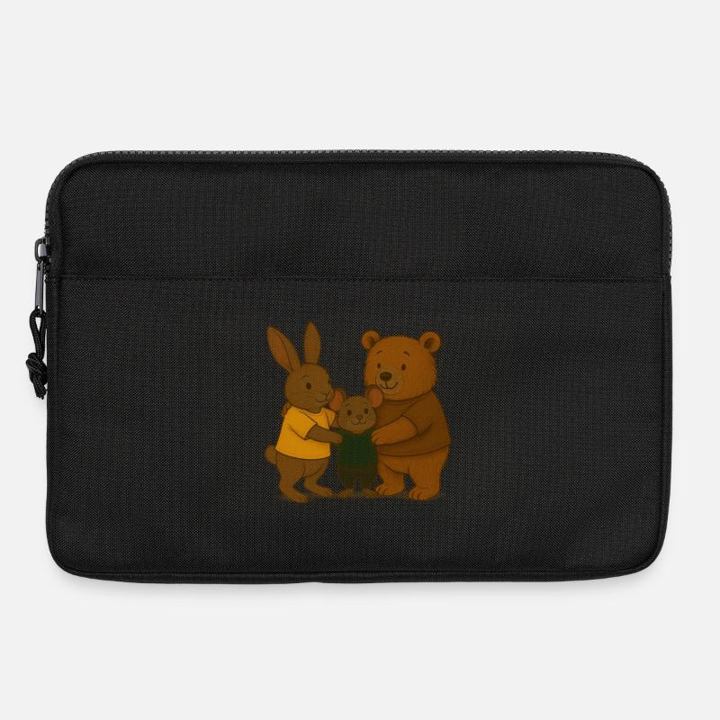 Hase_Maus_Baer_2 - Laptoptasche 13" - Schwarz