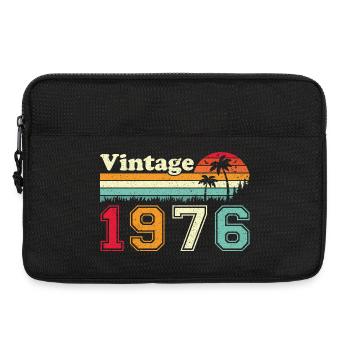 1976 Vintage Retro Birthday Gift - Laptop bag 13" - black - Front