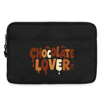 Schoko-Liebhaber Style Rétro – Amateur de chocolat - Sacoche pour ordinateur portable 13 pouces - noir - Devant