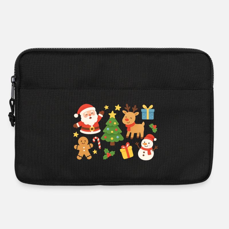 Christmas Magic Santa Reindeer Tree - Laptop bag 13" - black