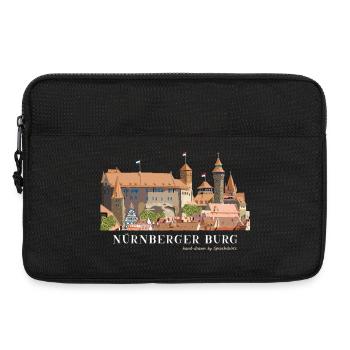Nuremberg Castle Hand Drawing - Laptop bag 13" - black - Front
