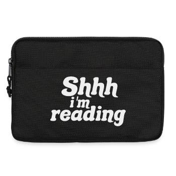 Be quiet! I Read - Silence, I Read - Book Reading - Laptop bag 13" - black - Front
