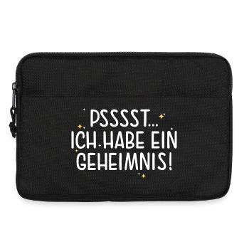 Pssst, I've got a secret, big sister - Laptop bag 13" - black - Front
