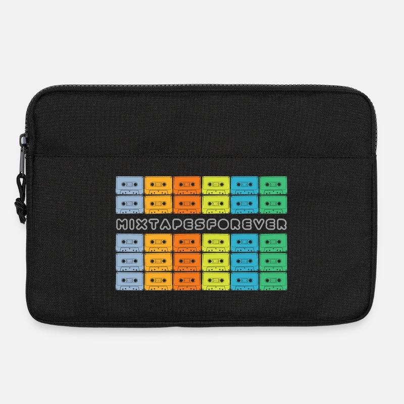 Mixtapes Forever Regenbogen Kassetten - Laptoptasche 13" - Schwarz