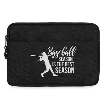 La saison de baseball est la meilleure saison des sports de fans - Sacoche pour ordinateur portable 13 pouces - noir - Devant
