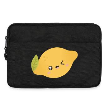Lemon Kawaii - Laptop bag 13" - black - Front
