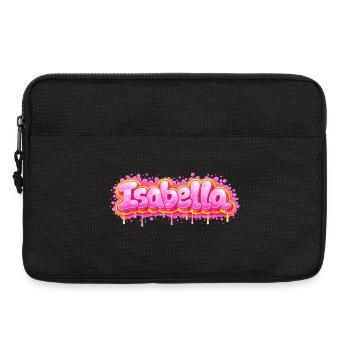 ISABELLA GRAFFITI NAME FOR PERFECT GIFT PRINTABLE - Laptop bag 13" - black - Front