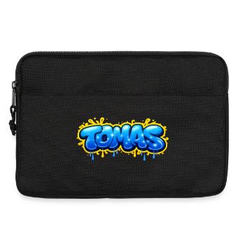 TOMAS GRAFFITI NAME FOR PERFECT GIFT PRINTABLE - Laptop bag 13" - black - Front
