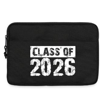 Jahrgang 2026 – Klasse Abschluss Schüler Student - Laptoptasche 13" - Schwarz - Vorne