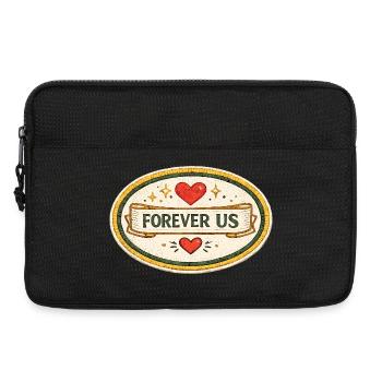 Cadeau de design pour la Saint-Valentin pour toujours nous aimer - Sacoche pour ordinateur portable 13 pouces - noir - Devant