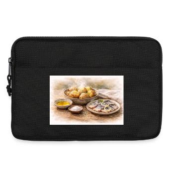 Pellkartoffeln mit Hering ukrainisch - Laptoptasche 13" - Schwarz - Vorne