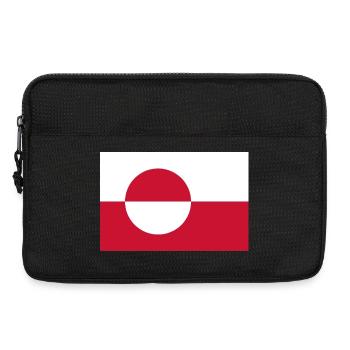 Drapeau du Groenland - Sacoche pour ordinateur portable 13 pouces - noir - Devant