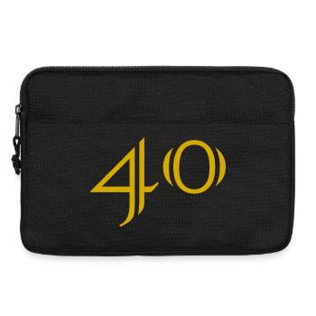 40. 40 YEARS. 40th ANNIVERSARY. 40 YEARS ANNIVERSARY. - Laptop bag 13" - black - Front