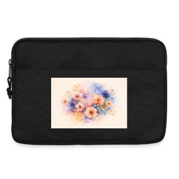 Aquarell-Design - Laptoptasche 13" - Schwarz - Vorne