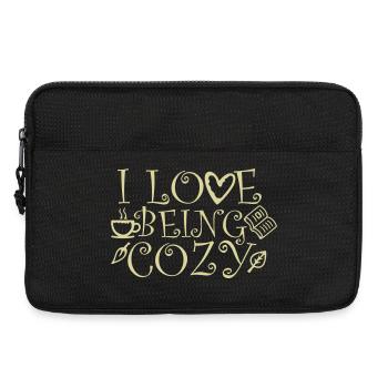 I Love Being Cozy Gemütlichkeit Zuhause Entspannt - Laptoptasche 13" - Schwarz - Vorne