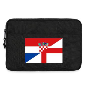 Croatia England Flag - Laptop bag 13" - black - Front