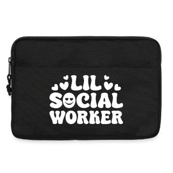 Assistant social Quota Lil Assistant social Travail social - Sacoche pour ordinateur portable 13 pouces - noir - Devant
