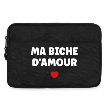 My Red Heart Love Doe - Laptop bag 13" - black - Front