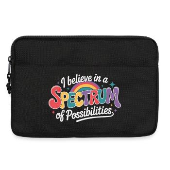 Autism Awareness Support rainbow - Laptop bag 13" - black - Front