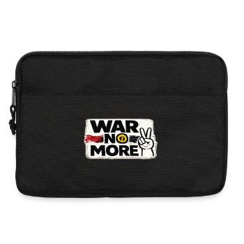 War No More – Sticker Peace & Humanity  - Sacoche pour ordinateur portable 13 pouces - noir - Devant
