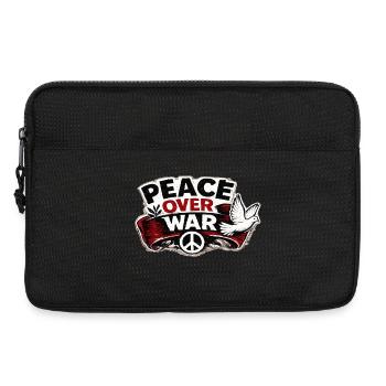 War No More – Sticker Peace & Humanity  - Sacoche pour ordinateur portable 13 pouces - noir - Devant