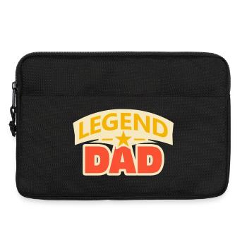 Legenden-Vater – Lustiges Vater-Design - Laptoptasche 13" - Schwarz - Vorne