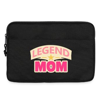 Legend Mom – Lustige Mutter Design - Laptoptasche 13" - Schwarz - Vorne